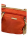 Tumi Orange & Beige Nylon Silver Hardware Mini Crossbody Bag Orange & Beige / S