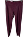 Heroine Sport Size M Maroon Cotton Metallic Athletic Leggings Maroon / M