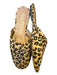 Nanette Lepore Shoe Size 7.5 Tan & black Pony Hair Animal Print Mules Tan & black / 7.5