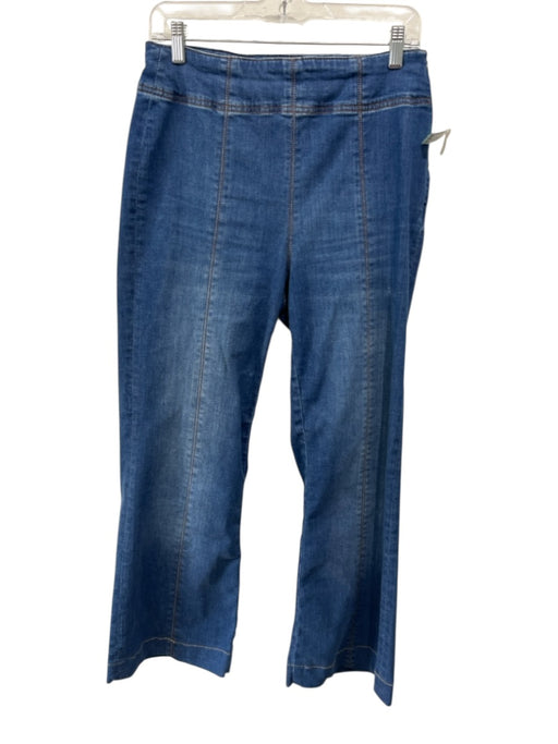 ME+EM Size 28 Medium Wash Cotton Denim Side Zip Flare Jeans Medium Wash / 28