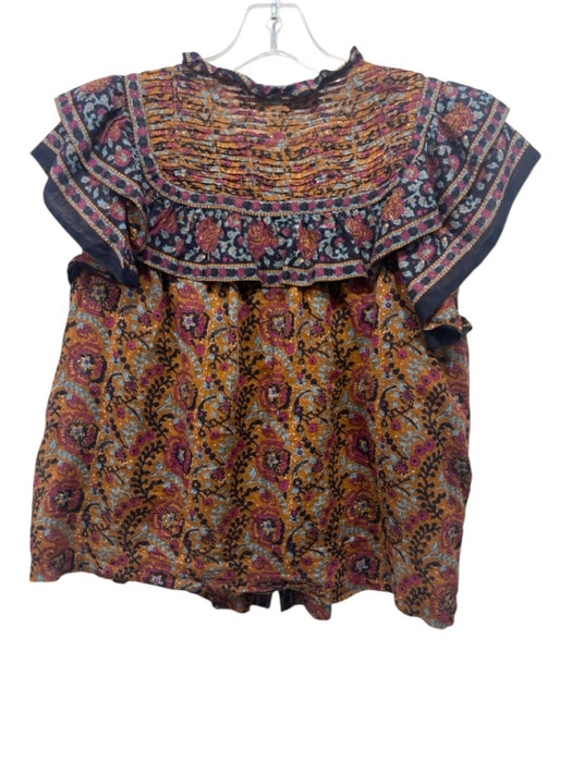 Sea New York Size M brown, purple, multi Cotton Abstract Floral Short Set brown, purple, multi / M