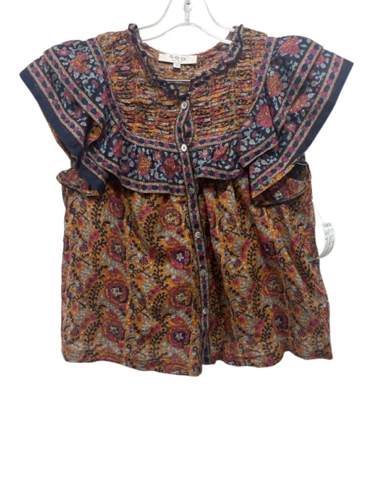 Sea New York Size M brown, purple, multi Cotton Abstract Floral Short Set brown, purple, multi / M