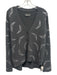 Zadig & Voltaire Size S Gray & Clear Cashmere Sequined Wings Buttons Cardigan Gray & Clear / S