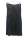 Ba&sh Size 40 Silver & Black Polyester Blend Sparkle Overlay pleats Midi Skirt Silver & Black / 40