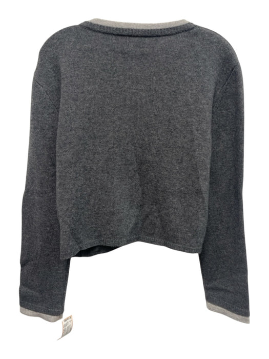 Berenice Size Est S Gray & Dark Gray Wool & Cashmere Long Sleeve Layered Sweater Gray & Dark Gray / Est S