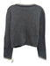 Berenice Size Est S Gray & Dark Gray Wool & Cashmere Long Sleeve Layered Sweater Gray & Dark Gray / Est S