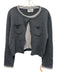 Berenice Size Est S Gray & Dark Gray Wool & Cashmere Long Sleeve Layered Sweater Gray & Dark Gray / Est S