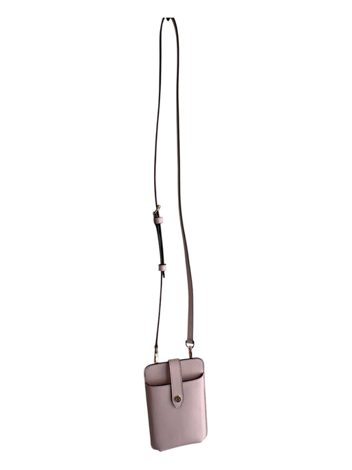 Michael Michael Kors Light Pink Coated Canvas Crossbody Wallet Phone Carrier Bag Light Pink / XS