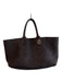 Bottega Veneta Brown Leather Woven Tote Double Handle Pouch Inc. Bag Brown / Large