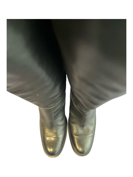 Joan Helpern Shoe Size 10 Black Leather Upper Pull on Almond Toe Boots Black / 10