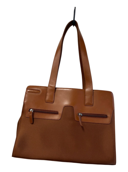 Piquadro Brown No Fabric Tag computor bag Square Shoulder Strap Bag Brown / M