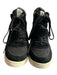 Ash Shoe Size 40 Black Suede Fabric High Top Wedge Sneakers Black / 40