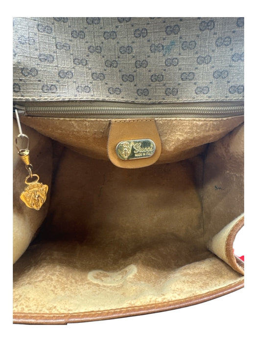 Gucci Beige Print Leather & Coated Canvas Guccissima Print Crossbody Bag Beige Print / Small