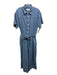 Rag & Bone Size L Light Wash Cotton Denim Short Sleeve Sash Inc Jumpsuit Light Wash / L