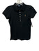 Ralph Lauren Size Small Black Cotton Blend Short Sleeve Embroidered Polo Top Black / Small