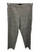 Theory Size 6 Gray Linen Blend Double Breast Tweed Cropped Blazer Pant Set Gray / 6