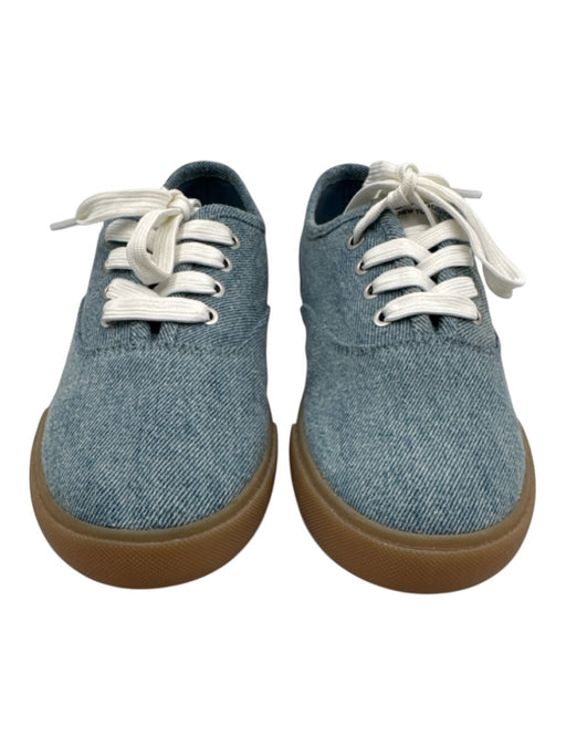 Rag & Bone Shoe Size 8 Light Wash Cotton Denim Lace Up Round Toe Sneakers Light Wash / 8