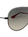 Ray Ban Black, Red, White Wire Frame Tinted Lens Color Block Aviator Sunglasses Black, Red, White