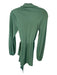 Show Me Your Mumu Size XS Green Polyester Blend Long Sleeve Collar Wrap Dress Green / XS