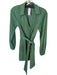 Show Me Your Mumu Size XS Green Polyester Blend Long Sleeve Collar Wrap Dress Green / XS