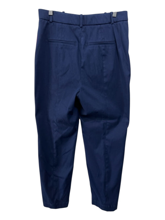 Spanx Size L Navy Blue Cotton Pockets Straight Trouser Pants Navy Blue / L