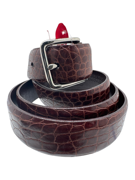 Coach Brown Leather Men's Belt Brown