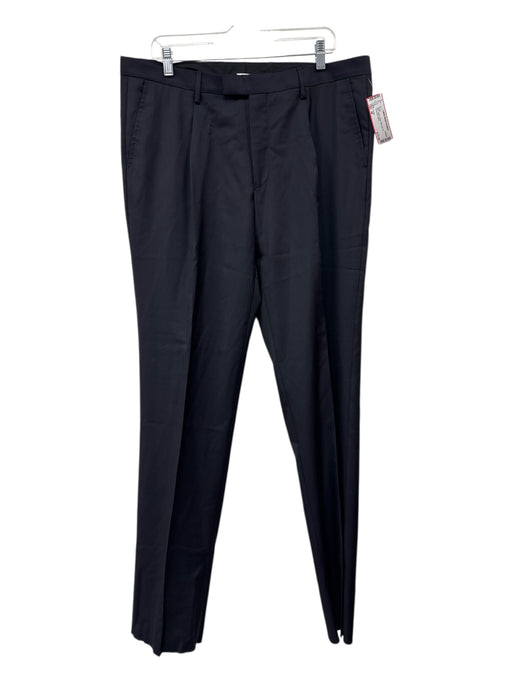 Cartier NWT Size 48 Black Wool Solid Zip Fly Men's Pants Black / 48