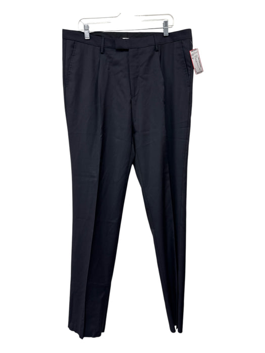 Cartier NWT Size 48 Black Wool Solid Zip Fly Men's Pants Black / 48