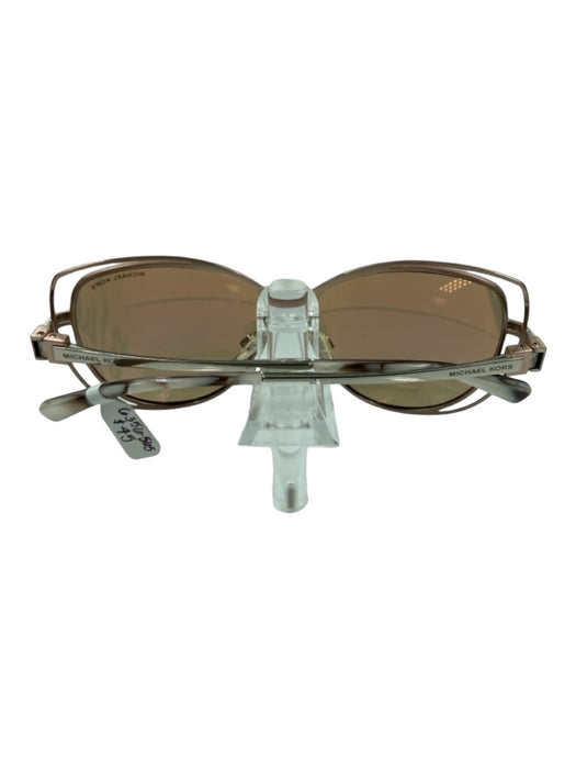 Michael Kors Rosegold Metal Mirrored Cut Outs Sunglasses Rosegold