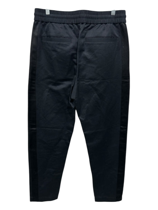 Burberry Size 50 Black Linen & Cotton Drawstring Men's Pants Black / 50