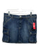 Burberry Brit Size 10 Dark Wash Cotton Denim Cargo Mini Button & Zip Skirt Dark Wash / 10