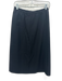 Givenchy Size 12 Black Wool Midi Back Zip Vintage Skirt Black / 12