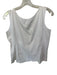Salvatore Ferragamo Size L White Cotton Blend Cap Sleeve Top White / L