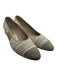 Salvatore Ferragamo Shoe Size 8.5 Cream Leather Kitten Heel Gold Hardware Pumps Cream / 8.5