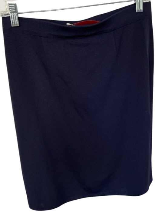 Misook Size S Navy Acrylic Blend Elastic Waist Pencil Skirt Navy / S