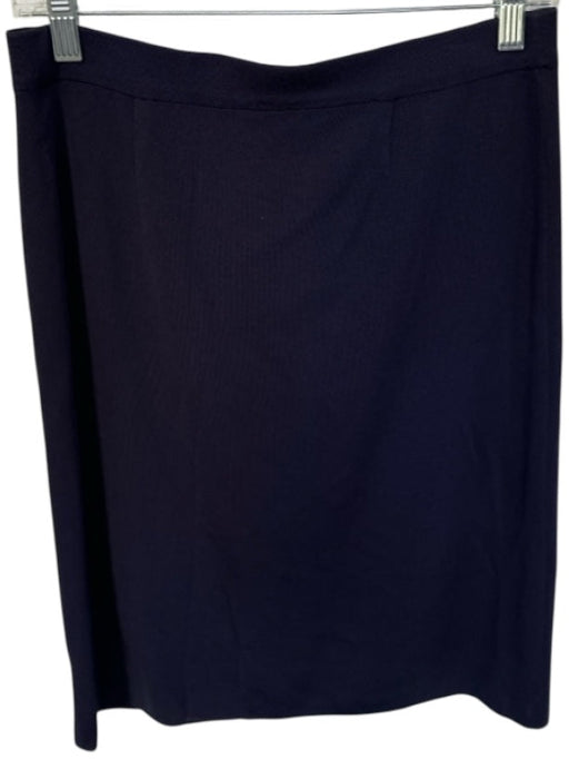 Misook Size S Navy Acrylic Blend Elastic Waist Pencil Skirt Navy / S