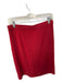Misook Size M Coral Red Acrylic Blend Elastic Waist Pencil Skirt Coral Red / M
