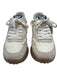 Sam Edelman Shoe Size 9 Cream & White Leather Low Top Lace Up Sneakers Cream & White / 9