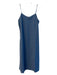 Spanx Size M Sky Blue Polyester Spaghetti Strap lined Square Neck Dress Sky Blue / M