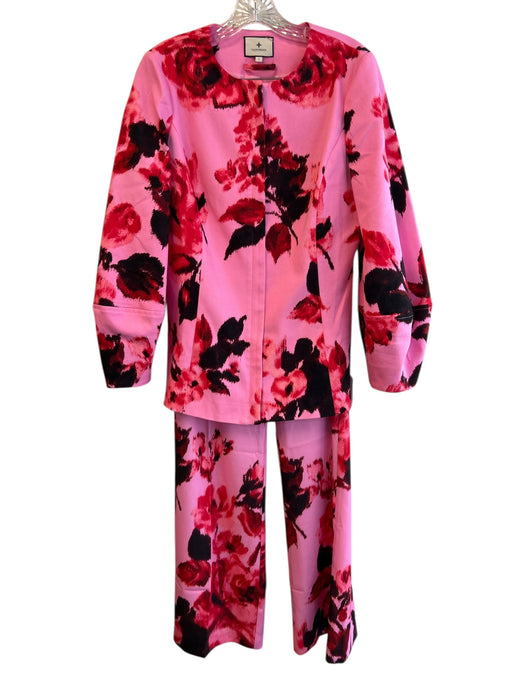 Tuckernuck Size S/M Pink, Red & Black Polyester Blend Side Zip Pants Suit Pink, Red & Black / S/M