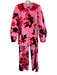 Tuckernuck Size S/M Pink, Red & Black Polyester Blend Side Zip Pants Suit Pink, Red & Black / S/M