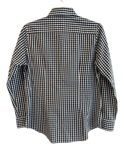 TheShirt Size Medium Black & White Cotton Checked Collared Button Down Top Black & White / Medium