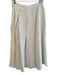 COS Size 36 Ivory Viscose Lined Side Zip Below Knee Skirt Ivory / 36