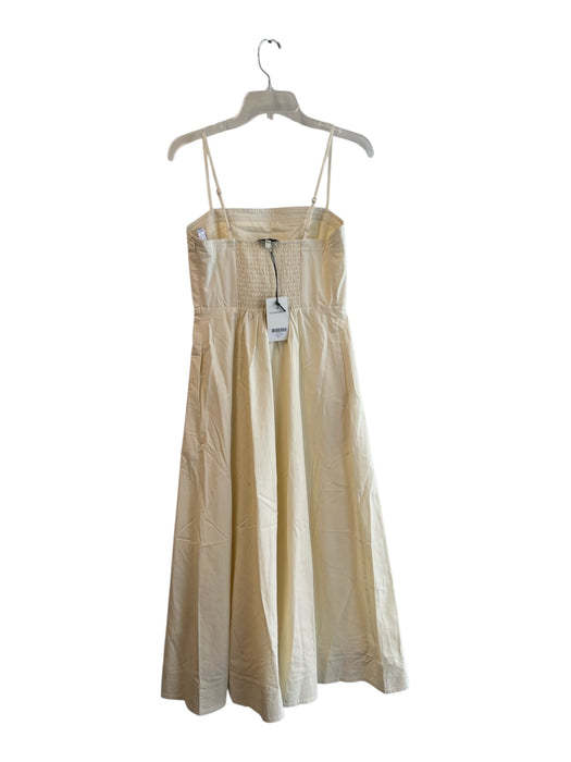 Tuckernuck Size Small Pale Yellow Tencel & Cotton Side Zip Lined Dress Pale Yellow / Small
