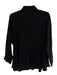 Pomander Place Size Small Black No Fabric Tag Button Down Long Sleeve Peplum Top Black / Small
