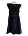 Maye Size XS Black Cotton Lined Ruffle Sleeveless Tiered Maxi Dress Black / XS