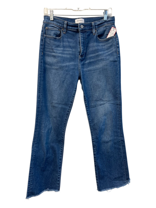 Pistola Size 28 Medium Wash Cotton High Rise Straight Leg 5 Pocket Jeans Medium Wash / 28