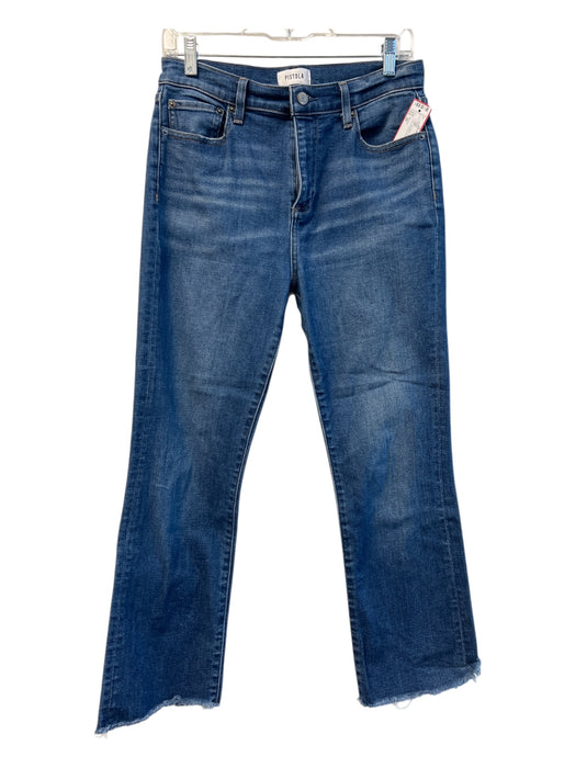 Pistola Size 28 Medium Wash Cotton High Rise Straight Leg 5 Pocket Jeans Medium Wash / 28