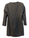 Pomander Place Size M Black Polyester Long Sleeve Button Front Dress Black / M