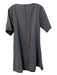 COS Size S Black Linen Cotton Wrap dress Short Sleeve V Neck Dress Black / S